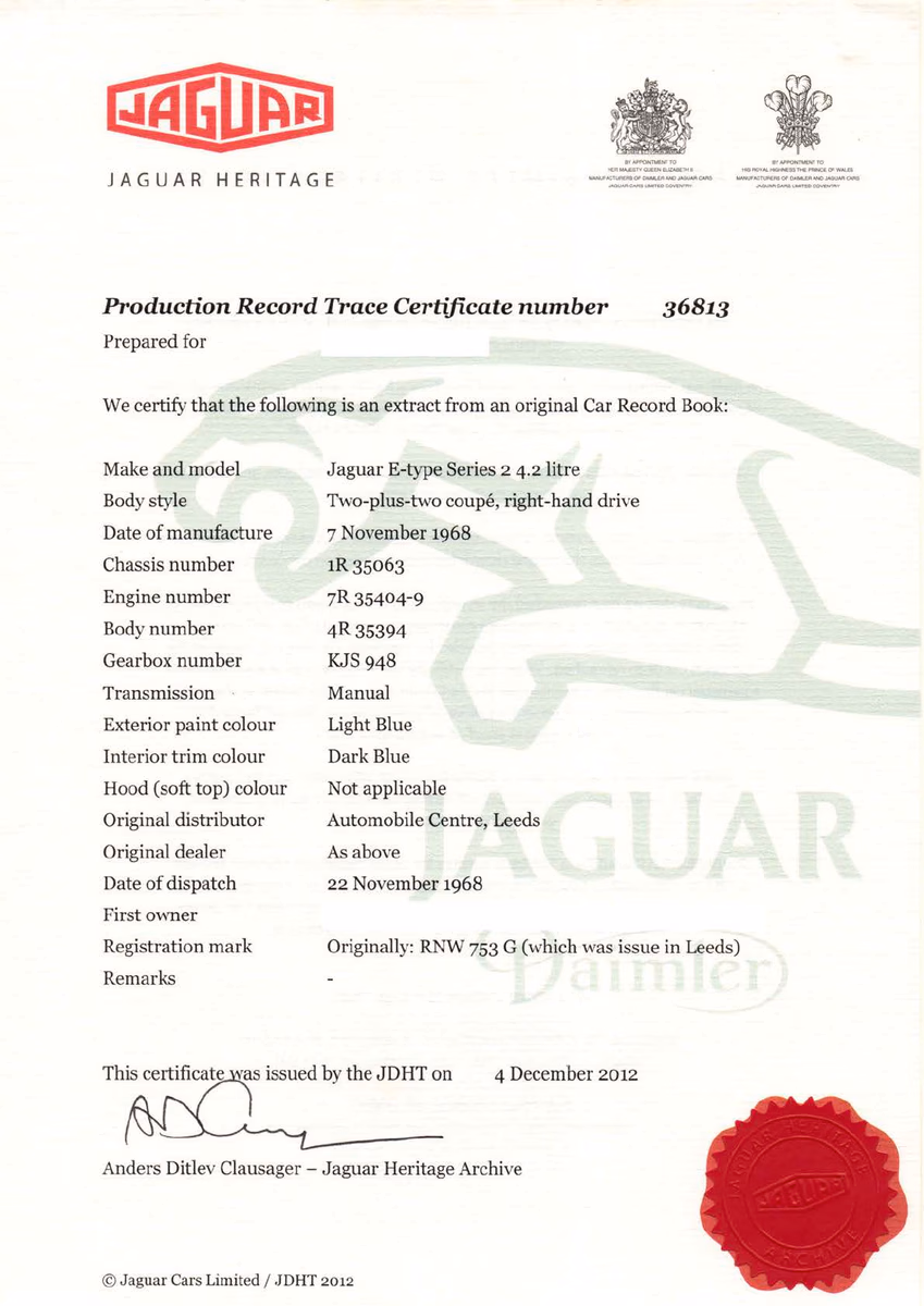 1970 Jaguar E-Type Series 2 — photo 7